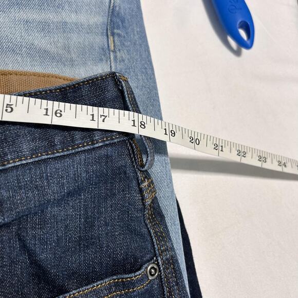 Duluth Flex Ballroom Jeans Mens 37x30 Blue Denim Relaxed Fit Stretch Workwear - Picture 9 of 14